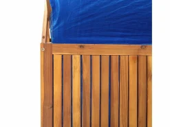 vidaxl Caja de almacenaje con enrejado madera de acacia 99x50x160 cm