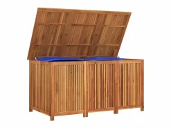 Clearance Caja de almacenaje de jardín madera maciza acacia 150x80x75 cm Baúl De Jardín