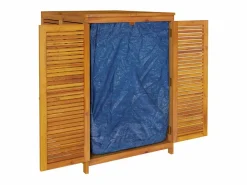 vidaxl Caja de almacenaje de jardín madera maciza acacia 280x87x104 cm