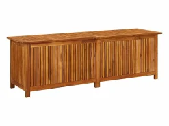 vidaxl Caja de almacenaje de jardín madera maciza acacia 175x50x58 cm