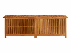 vidaxl Caja de almacenaje de jardín madera maciza acacia 175x50x58 cm