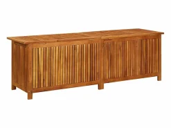 vidaxl Caja de almacenaje de jardín madera maciza acacia 175x50x58 cm