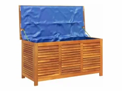 Sale vidaxl Caja de almacenaje de jardín madera maciza acacia 113x50x56 cm Color natural claro