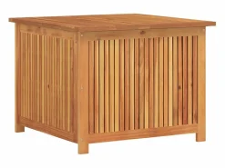 vidaxl Caja de almacenaje de jardín madera maciza acacia 75x75x58 cm