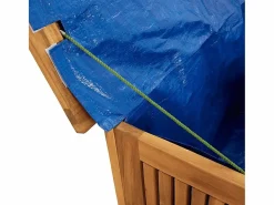 vidaxl Caja de almacenaje de jardín madera maciza acacia 75x75x58 cm