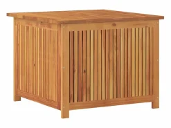 vidaxl Caja de almacenaje de jardín madera maciza acacia 75x75x58 cm