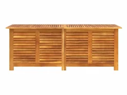 Discount vidaxl Caja de almacenaje de jardín madera maciza acacia 150x50x56 cm Color natural claro