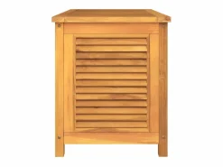 Caja de almacenaje de jardín con bolsa teca maciza 90x50x58 cm Baúl De Jardín