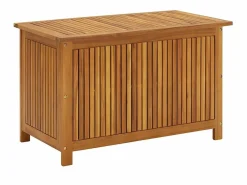 Best Caja de almacenaje de jardín madera maciza acacia 90x50x58 cm Baúl De Jardín