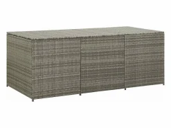 Sale Caja de almacenaje de jardín ratán sintético 180x90x70 cm Baúl De Jardín