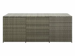 Sale Caja de almacenaje de jardín ratán sintético 180x90x70 cm Baúl De Jardín