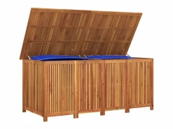Discount vidaxl Caja de almacenaje de jardín madera maciza acacia 200x80x75 cm Color natural claro