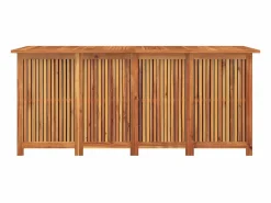 Discount vidaxl Caja de almacenaje de jardín madera maciza acacia 200x80x75 cm Color natural claro