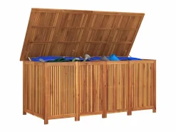 Discount vidaxl Caja de almacenaje de jardín madera maciza acacia 200x80x75 cm Color natural claro