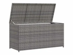 vidaxl Caja de almacenaje de jardín ratán sintético 120x50x60 cm