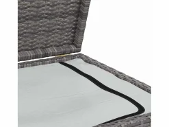 vidaxl Caja de almacenaje de jardín ratán sintético 120x50x60 cm