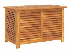 vidaxl Caja de almacenaje de jardín madera maciza acacia 90x50x56 cm Color natural claro