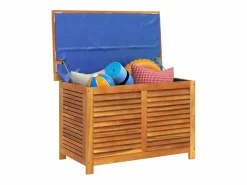 vidaxl Caja de almacenaje de jardín madera maciza acacia 90x50x56 cm Color natural claro