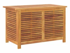 vidaxl Caja de almacenaje de jardín madera maciza acacia 90x50x56 cm Color natural claro