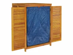 vidaxl Caja de almacenaje de jardín madera maciza acacia 140x87x104 cm