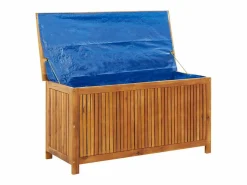 vidaxl Caja de almacenaje de jardín madera maciza acacia 113x50x58 cm