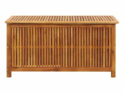 vidaxl Caja de almacenaje de jardín madera maciza acacia 113x50x58 cm