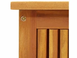 vidaxl Caja de almacenaje de jardín madera maciza acacia 113x50x58 cm