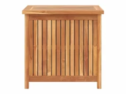 Best vidaxl Caja de almacenaje de jardín madera maciza de teca 60x50x58 cm Color natural claro