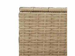 Discount Caja de almacenaje de jardín ratán sintético mezcla 469L Baúl De Jardín
