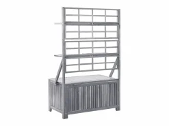 vidaxl Caja de almacenaje de madera maciza de acacia 99x55x160 cm