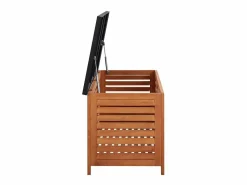 Outlet vidaxl Caja de almacenaje jardín madera maciza eucalipto 117x50x55 cm Marru00f3n