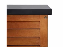 Outlet vidaxl Caja de almacenaje jardín madera maciza eucalipto 117x50x55 cm Marru00f3n