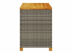 Online Caja de almacenaje jardín madera acacia ratán 110x55x63 cm Baúl De Jardín