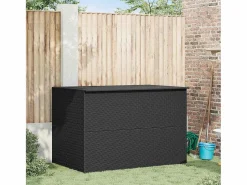 vidaxl Caja de almacenaje jardín ratán sintético 150x100x100 cm