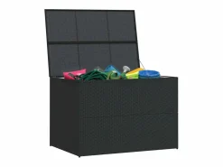 vidaxl Caja de almacenaje jardín ratán sintético 150x100x100 cm