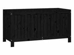 Caja de almacenaje jardín madera de pino 121x55x64 cm Baúl De Jardín