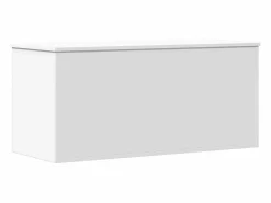 Outlet vidaxl Caja de almacenaje madera de ingeniería blanca 100x42x46 cm Blanco