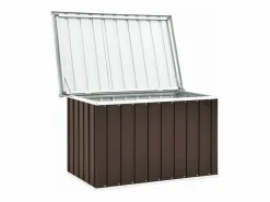 Clearance Caja de almacenaje para jardín marrón 109x67x65 cm ES973699 Marru00f3n