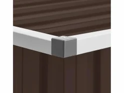 Clearance Caja de almacenaje para jardín marrón 109x67x65 cm ES973699 Marru00f3n