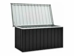 Hot Caja de almacenaje para jardín 129x67x65 cm ES518922 Gris antracita