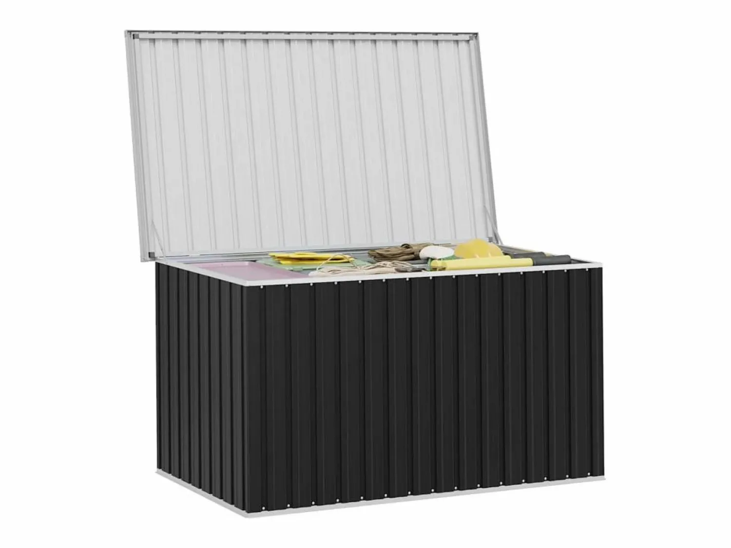 Discount vidaxl Caja de almacenaje para jardín 171x99x93 cm Gris antracita