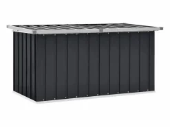 Sale vidaxl Caja de almacenaje para jardín 129x67x65 cm Gris antracita