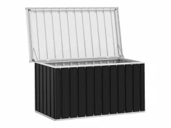 Sale vidaxl Caja de almacenaje para jardín 129x67x65 cm Gris antracita