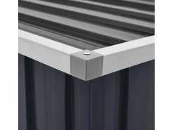 Sale vidaxl Caja de almacenaje para jardín 129x67x65 cm Gris antracita
