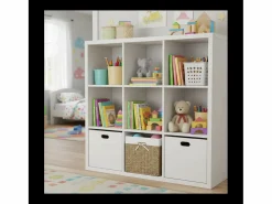 Online Calicosy Caja de almacenaje plegable de junco marino - 32 x 32 x 32 cm Color natural claro