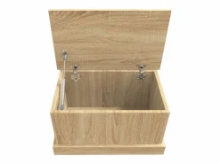 vidaxl Caja de almacenaje roble Sonoma 50x30x28 cm madera de ingeniería