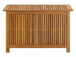 Sale Caja de almacenamiento de jardín 90x50x58 cm madera maciza de acacia Marru00f3n