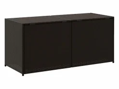 Clearance Caja de almacenamiento de jardín marrón de 283 l de resina tejida Armario De Jardín