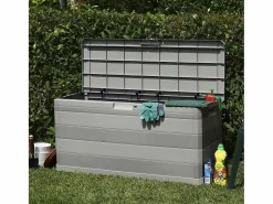 Clearance Caja de almacenamiento de jardín 117x45x56 cm Gris