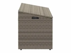 Caja de almacenamiento de jardín 110x50x58 cm resina tejida